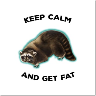 Vintage Raccoon Meme Keep Calm Posters and Art